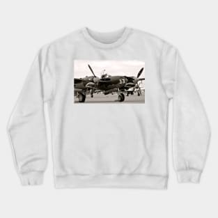 P-52 Lightning WW II Warbird Fighter Plane Crewneck Sweatshirt